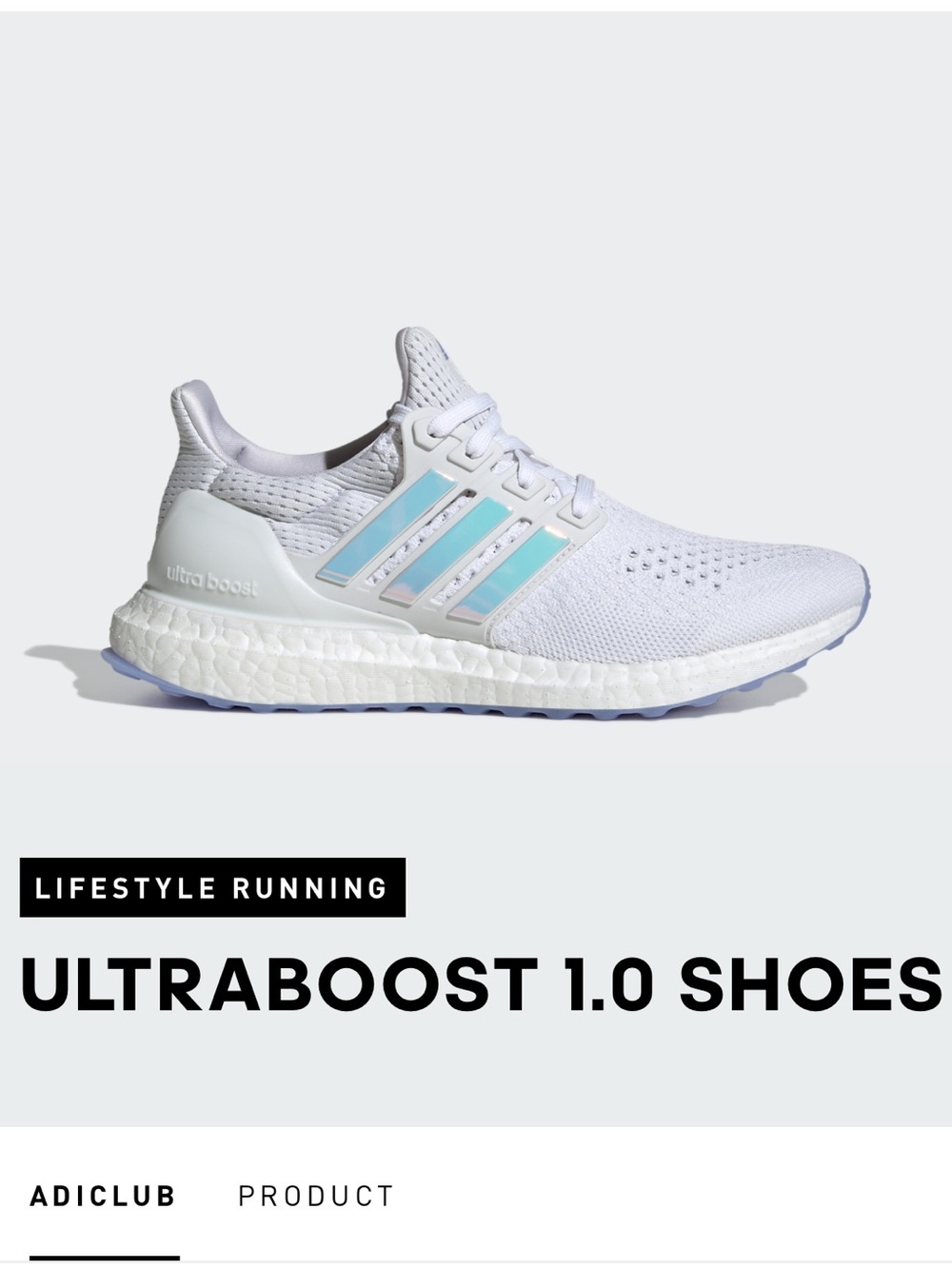 adidas women ULTRABOOST 1.0 SHOES size 7